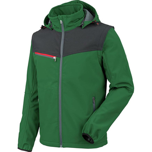 Men's Hooded Casual Softshell <b>Jacket</b> Plain Dyed Breathable <b>Fleece</b> <b>Lined</b> Winter Outdoor Wear - Product Image 3