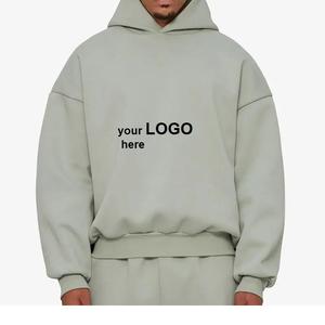 Wholesale 100% Cotton <b>Thermal</b> Pullover <b>Hoodies</b> for <b>Men</b> Plus Size Casual Winter Outdoor Use Solid Print OEM Hooded Plain Dyed - Product Image 2