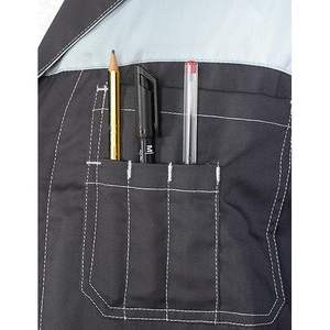 Overol de Trabajo Unisex de Algodón con Múltiples Bolsillos CBF Balducci Group, Gris Claro/Gris Oscuro, Ropa Industrial - Product Image 5