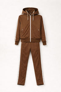 Ensemble survêtement à capuche pour homme personnalisé, de haute qualité, 100% coton polaire, deux pièces, sweat-shirt uni, style décontracté pour l'hiver - Product Image 4