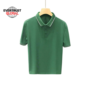 Diseño de logotipo personalizado Camiseta de manga corta para hombre de negocios con solapa fina Ropa superior Polo de gama alta - Product Image 3