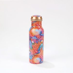 Wholesale Printed Pure Copper Water <b>Bottle</b> Set Bulk Supply for Gifting and Branding for <b>Travel</b> - Product Image 2