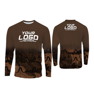 Camisa seca de manga larga ligera para nadar senderismo correr hombres UPF 50 + protector de erupción de buceo, protección solar rápida - Product Image 2