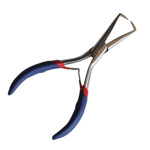 2024 nouveaux outils d'extension de cheveux professionnels élégants modernes en acier inoxydable bleu OEM ODM prix de fabrication - Product Image 1