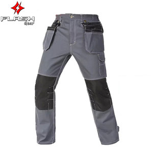 Mens an toàn bảo hộ lao động Quần bền công cụ túi quần hàng hó<span class=keywords><strong>a</strong></span> Miếng đệm đầu gối cơ khí repairmen làm việc quần sử dụng xây dựng - Product Image 1