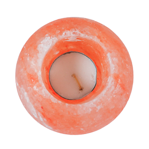 Bougie chauffe-plat en forme de globe de sel rose de l'Himalaya, 3,5 pouces, produits naturels et originaux de sel de l'Himalaya, exportateur - Product Image 3