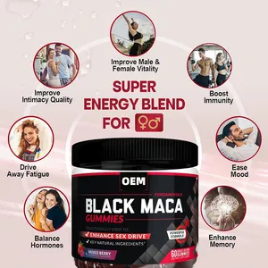 Private Maca Gummies For Men And Women Energy And Stamina Booster Strong Maca Supplement For Power And Endurance