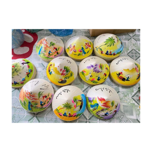 หมวกฟางทรงกรวยลายต้นปาล์มทำด้วยมือจากไม้ไผ่แบบดั้งเดิมผลิตในเวียดนามราคาถูก - Product Image 5