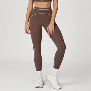 Leggings de yoga sin costuras para mujer Pantalones de gimnasio elásticos de cintura alta - Product Image 2
