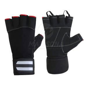 Gants de sport en cuir respirant pour la musculation et le cyclisme - Imperméables, antidérapants, légers, design demi-doigts pour les activités sportives en extérieur - Product Image 1