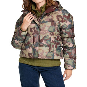 Chaqueta acolchada cálida de invierno con logotipo personalizado para hombre, chaqueta cortavientos acolchada con burbujas gruesas para mujer, chaquetas acolchadas - Product Image 6