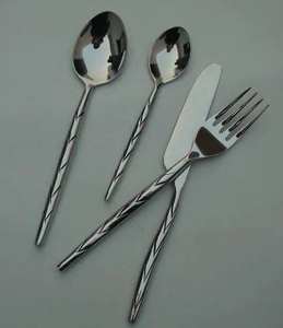 Meilleures ventes, très demandé : Couverts en acier inoxydable poli miroir, ustensiles métalliques décoratifs pour la table, haute qualité - Product Image 2