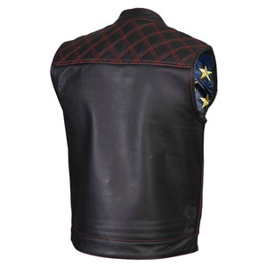 Chaleco de Cuero Personalizado de Última Moda para Hombre, Transpirable, de Alta Calidad, Venta al por Mayor, Chaleco de Cuero para Hombre para Todas las Temporadas - Product Image 3