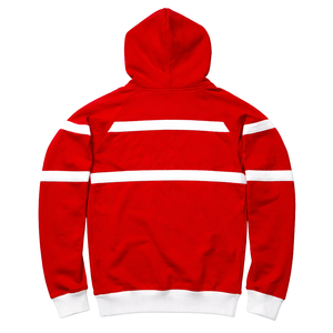 Sweat à capuche rayé Kappa Alpha Psi Nupe rouge et blanc en polaire premium avec lettres grecques de la fraternité - Product Image 4