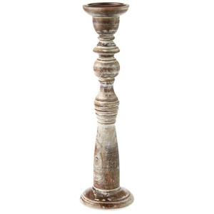 Portavelas de Madera de Estilo Premium con Acabado Liso para Sala de Estar, Espacio de Trabajo y Decoración Espiritual - Product Image 1