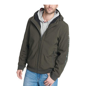 Veste d'hiver à coquille souple de style tactique pour hommes Manteau d'hiver en tissu de toile durable - Product Image 4