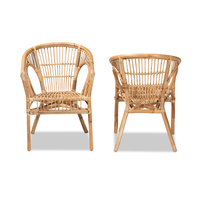 Chaise de salle à manger moderne en rotin Boho Décoration de la maison Matériaux naturels Chaise de salle à manger écologique Fabriquée au Vietnam Vente en gros durable