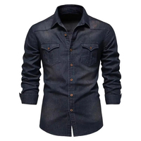 Özelleştirilebilir erkek Casual Streetwear Denim ceket setleri kış için şık rahat dayanıklı giyim