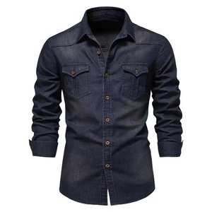 Ropa de calle informal personalizable para hombre, conjuntos de chaqueta vaquera, ropa de abrigo duradera cómoda y elegante para invierno - Product Image 5