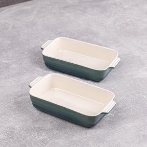 Set di 2 teglie rettangolari in gres verde Bergner EXCALIBUR - Product Image 4