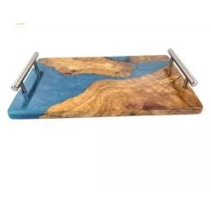 Nouveau plateau de service en résine au design unique fait main d'une seule pièce avec forme et taille personnalisées à un prix très abordable - Product Image 5