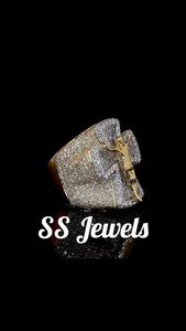 แหวนเพชรมอยส์ซอไนท์สไตล์ฮิปฮอปสำหรับผู้ชายแหวนน้ำแข็งแบบเต็มรูป Baguette ลายกากบาท925สเตอร์ลิงเงินที่กำหนดเองสำหรับเป็นของขวัญคริสต์มาส - Product Image 6