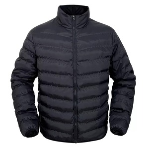 Chaqueta Bomber de burbujas para hombre, nuevo diseño, a la moda, brillante, cálida, con relleno, venta al por mayor - Product Image 4