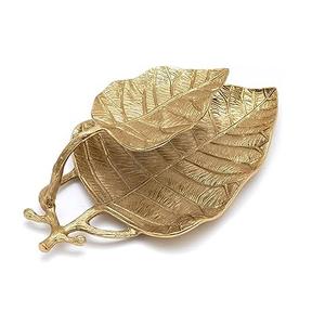 Plateaux décoratifs en aluminium de qualité supérieure Nouvelle arrivée Plateau de salle à manger et de décoration intérieure au design moderne. - Product Image 2