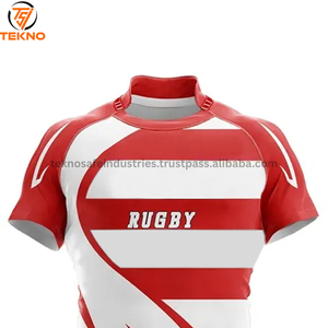Camiseta de rugby para jóvenes unisex, ropa deportiva transpirable con diseño personalizado, sublimación, servicio OEM de uniforme de entrenamiento barato de fábrica - Product Image 3