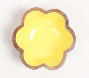 ชามไม้รูปดอกไม้แสงแดดแบบใช้แล้วทิ้งทำมือ - Product Image 3