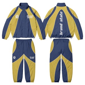 Conjunto de dos piezas de otoño con estampado personalizado para mujer, chaqueta cortavientos de algodón 100% reflectante transpirable, chándal corto con cremallera - Product Image 4