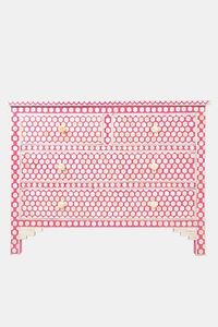 MEUBLES EN INCRÉATION D'OS Design moderne Armoire en os véritable avec 7 tiroirs pour salon cabine en incrustation d'os RÉALITÉ FAIT À LA MAIN - Product Image 3