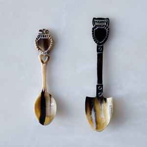 Best Selling Polished Buffalo Horn Flatware Set Home Kitchenware with Animal Style Salad <b>Serving</b> <b>Spoon</b> Manufactured in India - Product Image 2