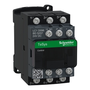 Contattore SCHNEIDER ELECTRIC LC1D096BDS207 TeSys D 3P (3NO) AC-3 9A <=440V con Bobina 24V DC - Product Image 1
