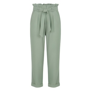 Pantalones de Trabajo Casuales de Lona para Mujer, Cierre con Cordón, Transpirables, de Secado Rápido, 100% Algodón, Cintura Media, Corte Recto - Product Image 1