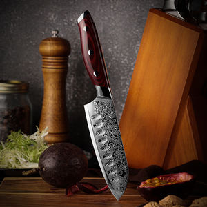 Venta al por mayor personalizado de alta calidad OEM ODM servicio profesional japonés Premium Damasco acero fijar hoja afilada cuchillo de cocina Chef - Product Image 5