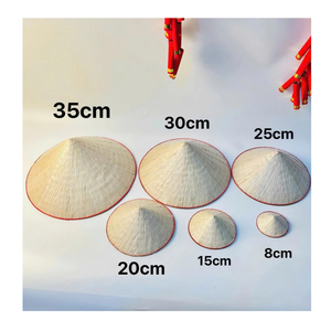 Mini Handmade Conical Hat Vietnam Non La Small Hat for Souvenir and Pet Accessories - Product Image 6