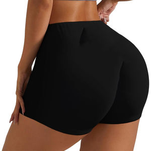 Customized Women Sport Shorts High Waist Black Color Workout Shorts Fitness Yoga Gym Running Short - Product Image 4