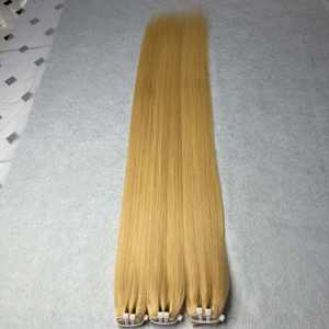 Extensions de cheveux raides blonds du Vietnam 613 faisceaux droits en os sans enchevêtrement de couleur - Product Image 6