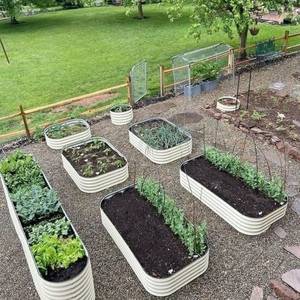 Bac à légumes modulaire 9-en-1 surélevé en métal galvanisé pour l'extérieur GB027 - Product Image 5
