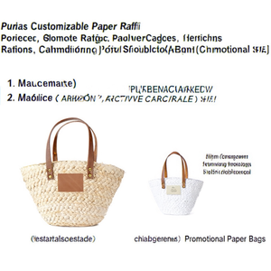 Borse in Rafia di Carta Personalizzabili Puritas, Gadget Promozionali Personalizzati - Product Image 3