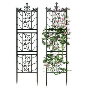 Treillis de jardin en aluminium pour arbustes grimpants, durable, revêtement poudré, structure d'aménagement extérieur, taille et couleur personnalisables - Product Image 1