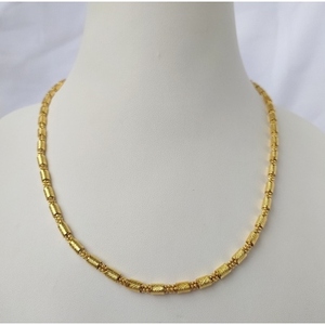 Handmade Gold-Plated Brass Necklaces with Link <b>Chain</b> Unisex Religious Style - Product Image 1