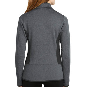 Chaqueta Bomber de Forro Polar con Cierre Completo para Mujer, Color Gris Carbón Oscuro, Manga Larga, Reversible, Acolchada, Invierno, 100% Algodón - Product Image 2
