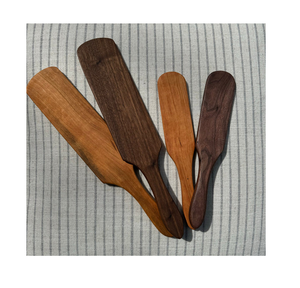 Spatule à levain en bois outil spatule à casserole de qualité alimentaire spatule de cuisine en bois de teck en gros - Product Image 3