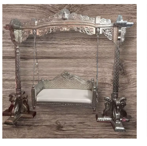 Columpio de madera hecho a mano Jhoola de boda de calidad superior para escenario y ceremonia de boda elegante - Product Image 1