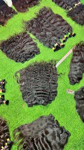 Extensiones de cabello humano Remy ondulado Natural indio crudo profesional 30 pulgadas extensiones de cabello virgen Premium para salones y estilismo - Product Image 5