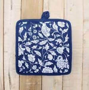 ชุดที่รองหม้อทำจากผ้าลินิน 100% เป็นมิตรกับสิ่งแวดล้อม ดีไซน์คลาสสิกทรงสี่เหลี่ยม พร้อมถุงมือกันความร้อนแบบมีกระเป๋า ไม่ลื่น ทนความร้อน - Product Image 2