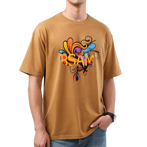 Fabricante directo de alta calidad 100% QC Pass Tallas grandes para hombres Camisetas casuales Boxy Fit Drop Shoulder Streetwear Diseño en blanco - Product Image 4