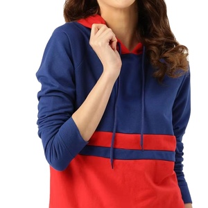 Sudadera con capucha gruesa Unisex personalizada para mujer, Color sólido, manga larga, deporte, gimnasio, hombro caído, sudaderas con capucha para mujer, Color Doble - Product Image 1